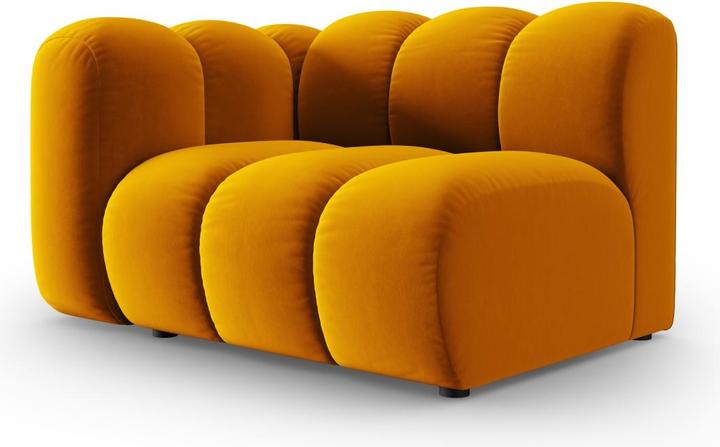 Image du produit Micadoni Chauffeuse Gauche Velours, "Lupine", 1 Place, 115x95x70Fabriqué en Europe (Canapé modulaire, 1 place)