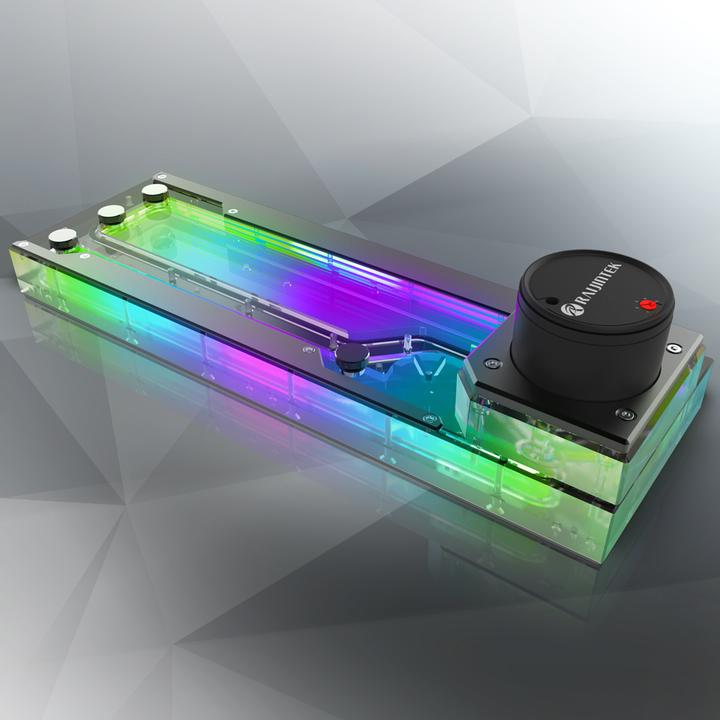 Actual product image Raijintek ACHERON 360 RBW Distro Plate - Acrylic, D-RGB