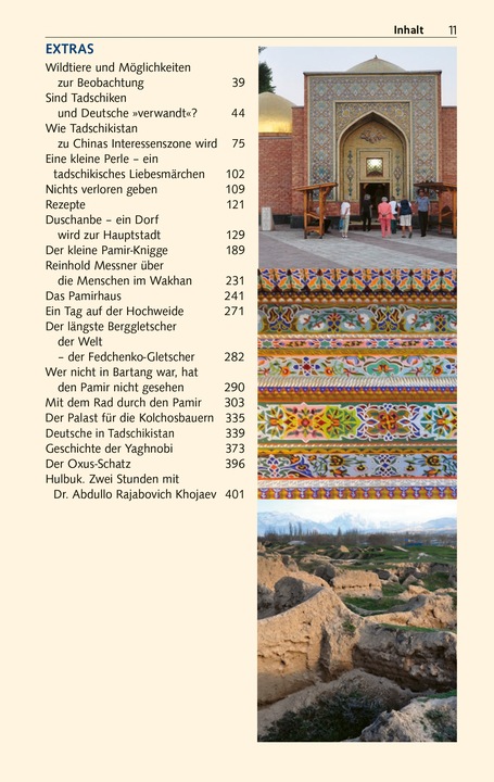 Actual product image Reiseführer Tadschikistan (German, Dagmar Schreiber, 2025)