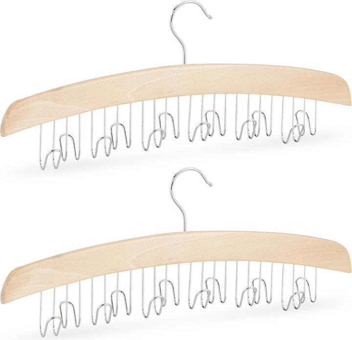 Immagine prodotto Relaxdays Gruccia portacinture da armadio (3 x)