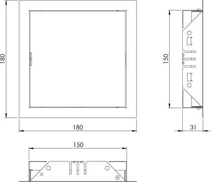 Image du produit Europlast CONTROL HATCH 150X150MM