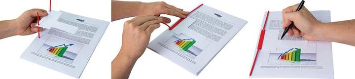 Immagine prodotto Fellowes BANKERS BOX BBD clip di archiviazione, rosso a due pezzi, in metallo flessibile plastificato