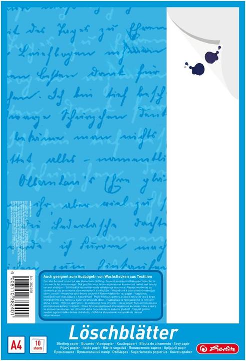 Produktbild Herlitz L”schpapierblock DIN A4, 80 g/qm, weiá (A4, Blanko, Harter Einband)