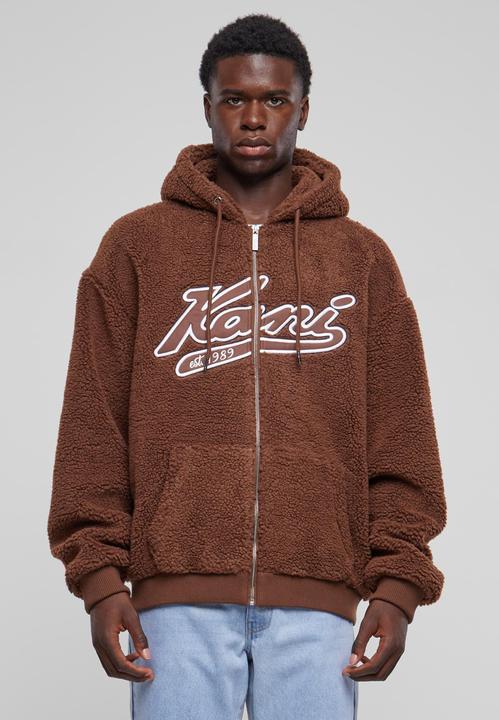 Actual product image Karl Kani KM233-019-1 KK Varsity Teddy Full Zip Hoodie - 111345 (XL)