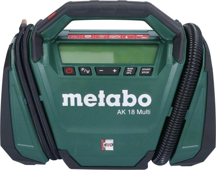 Image du produit Metabo AK 18 Multi Compresseur sur batterie 18 V 11 bar + 2x batterie 5,5 Ah + chargeur