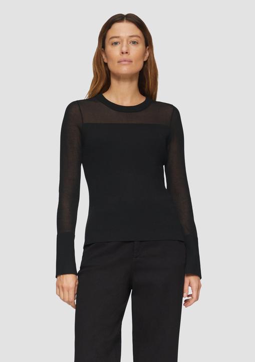 Produktbild s.Oliver Strickpullover Strickpullover mit semitransparenten Details (32)