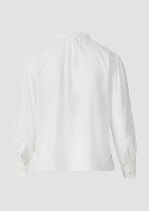 Produktbild S.Oliver Bluse Leichte Baumwollbluse mit Stickerei am Ärmel (54)