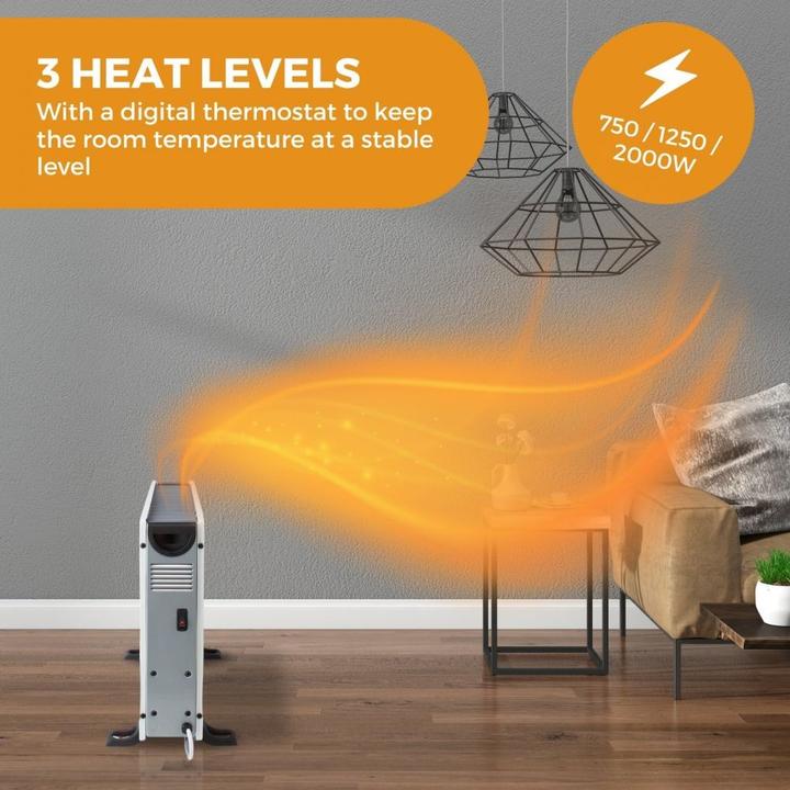 Productafbeelding Nedis SmartLife Convectorpan - Wi-Fi - 2000 W - 3 warmhoudstandaarden - LCD - 5 - 37 C - Regelbare (2000 W)