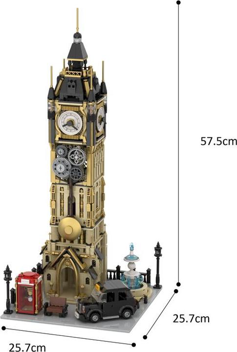 Actual product image Pantasy Steampunk series clock tower