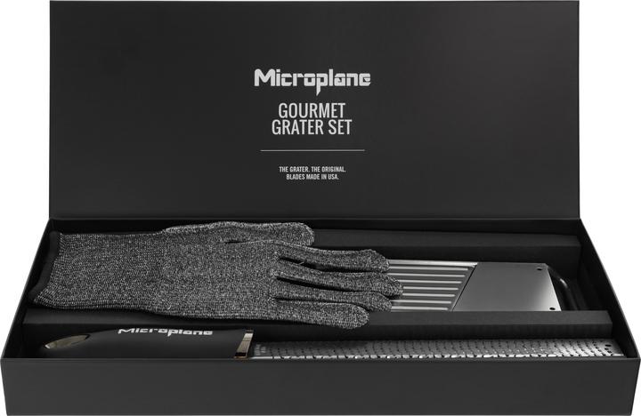 Produktbild Microplane Gourmet Raspel Set mit Schutzhandschuh
