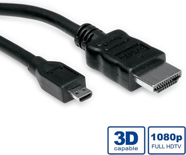 Produktbild Value HDMI (Typ A) — micro HDMI (Typ D) (2 m, HDMI, 2.0)