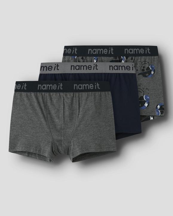 Produktbild Name it Nkmboxer 3p Dark Grey Mel Skull Noos (134, 140, 3er Pack)