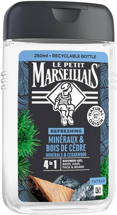 Immagine prodotto Le Petit Marseillais Gel doccia uomo minerali e cedro (250 ml)