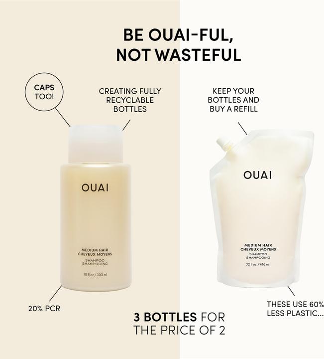 Produktbild Ouai Medium Shampoo (300 ml, Flüssiges Shampoo)