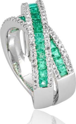 Produktbild Breuning RING - E.SMARAGD/Brill. 0,583 Ct. H/si (62, 585/14 K Gold)