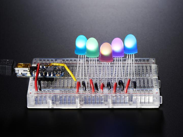 Produktbild Adafruit NeoPixel Diffused 8mm Through-Hole LED 5 Pack