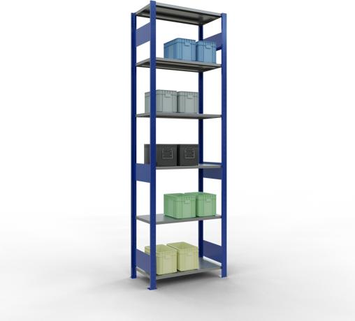 Immagine prodotto Schulte Lagertechnik Sistema di scaffalature di base senza viti MULTIplus150 con ripiani di lunghezza