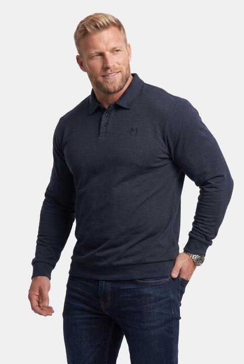 Produktbild Men+ Poloshirt, Bauchfit, Basic, Piqué, Langarm (5XL)