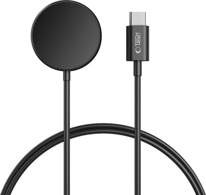 Tech-Protect MC03 UltraBoost Inductive Charger for Samsung Galaxy Watch USB-C 100cm - Black