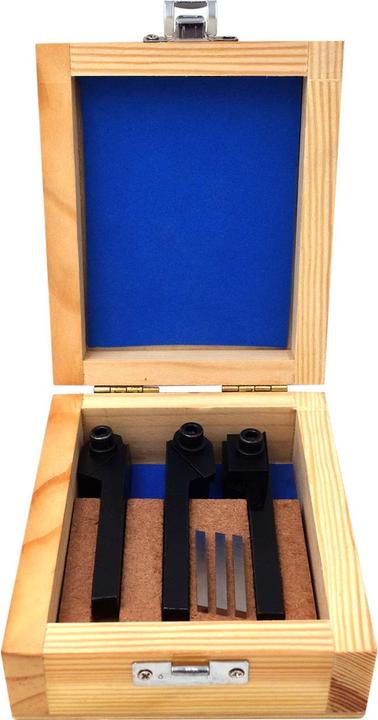 Actual product image Paulimot Mini turning tool set with HSS inserts, 3-piece, 8 mm (85 mm)