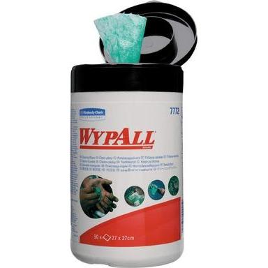 Wypall Reinigungstücher feuchte Wischtücher Box mit 50 Stück, Reinigungsutensil, Grün