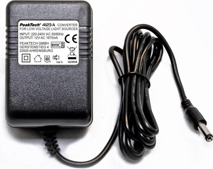 Actual product image Peaktech Converter for low-voltage light sources, 12V, 1.67A