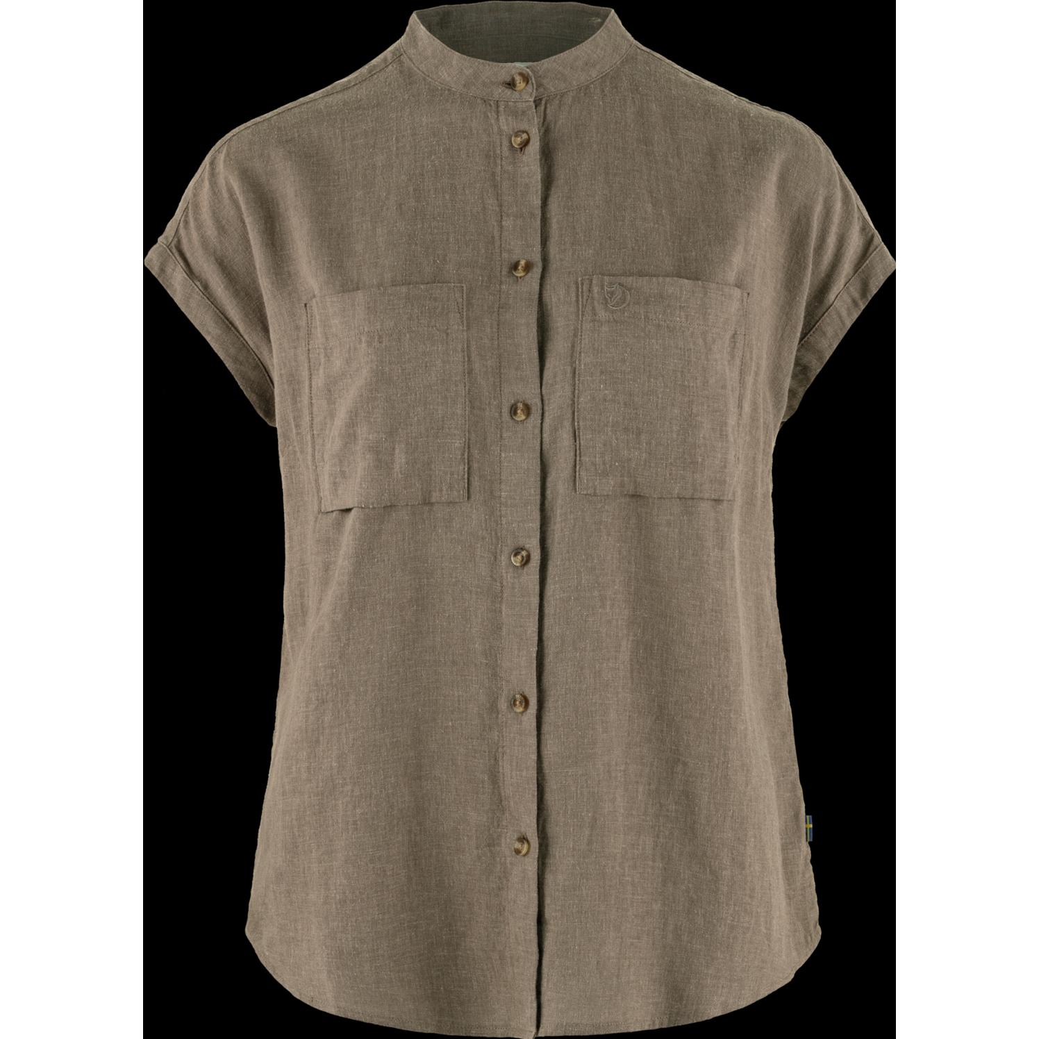 Thumbnail - Fjällräven, Damen, Hemd, Women's Övik Hemp Shirt S/S, Braun, (S)