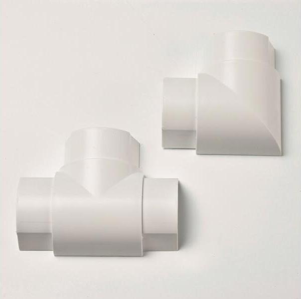 Produktbild D-Line Zubehörset H50025 zu Halbrundkanal 50 / 25 (Kabeldurchlass, 25 cm)