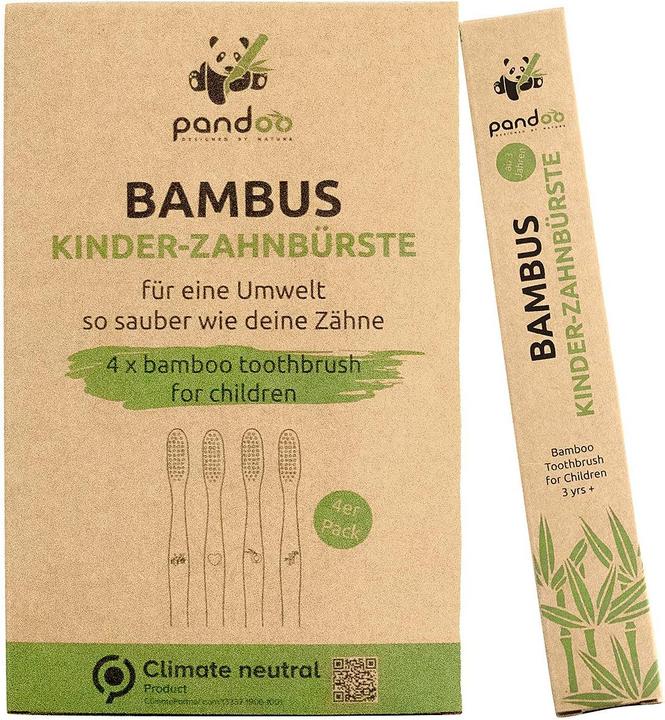 Pandoo Children's toothbrush (Soft, 4 x)