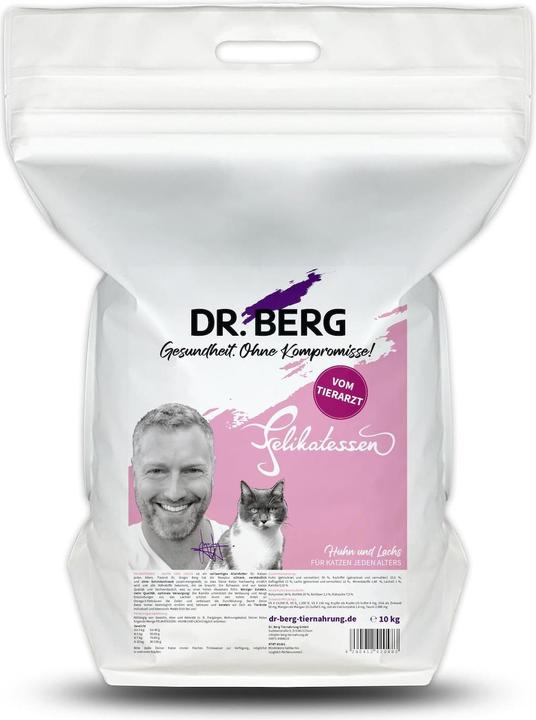 Produktbild Dr. Berg Trockenfutter Felikatessen Huhn+Lachs, 10 kg (Adult, 1 Stk., 10000 g)