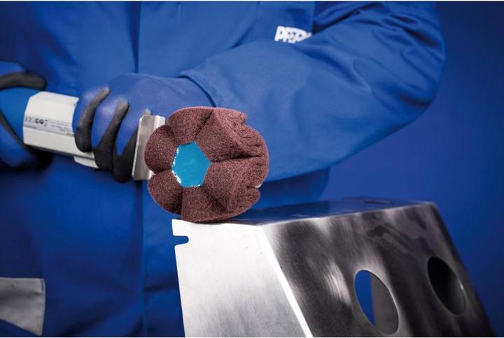 Immagine prodotto Pferd Disco abrasivo in vello POLINOX PNG Ø 125 x 50 mm filettatura M14 A 180 per smerigliare e rifinire 2 (180)