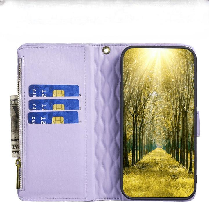 Produktbild Binfen Color Xiaomi Redmi 12C - BINFEN Brieftaschen Hülle violett (Xiaomi Redmi 12C)