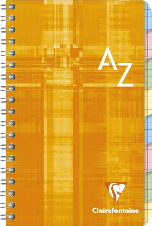 Image du produit Clairefontaine Spiralheft mit Register (11 x 17 cm, Quadrillé, Couverture rigide)