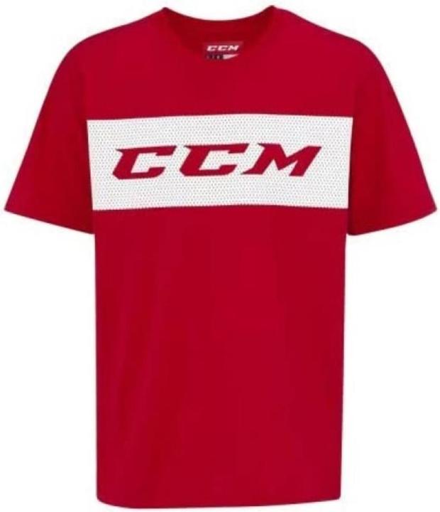 Produktbild CCM T7844 SS True 2 Hockey Tee SR (S, Schwarz/Rot) (S)