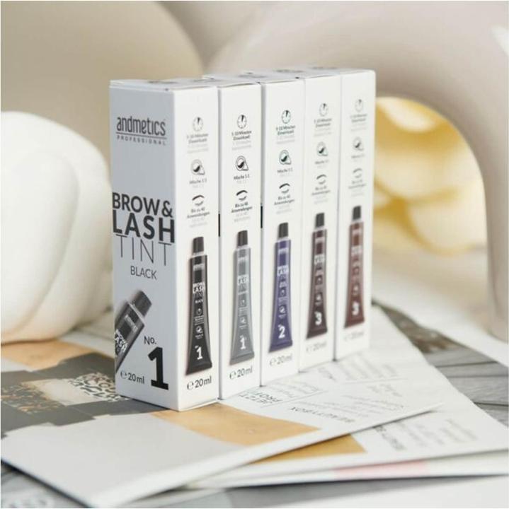 Actual product image Andmetics - Augenbrauen- & Wimpernfarbe Hellbraun