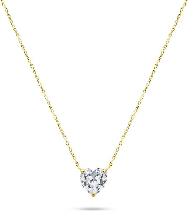 Brilio Argento - Collana scintillante con zirconi placcati oro NCL136R (Argento)