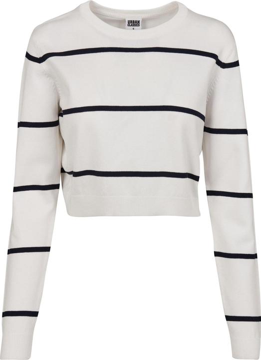 Urban Classics Ladies Short Striped Sweater (XL)