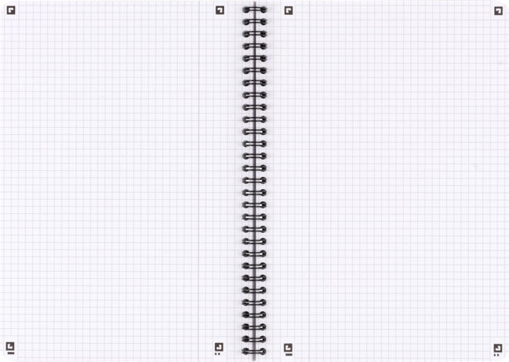 Actual product image Oxford College notebook (B5, Checked, Hardcover)