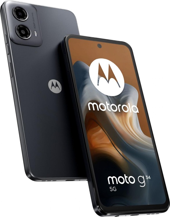 Actual product image Motorola Moto G34 (128 GB, Charcoal Black, 6.50", Dual SIM, 50 Mpx, 5G)