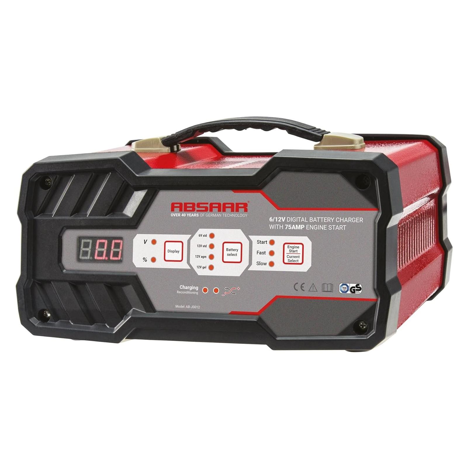 Absaar, Auto-acculaders, Springstart (12V, 6V, 12 A)
