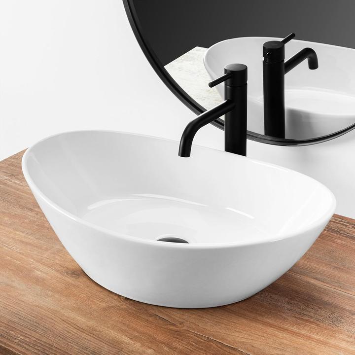 Actual product image Rea Kate 56 Opzetwastafel Wit 55,5x33,5 cm (335 mm, 335 mm)