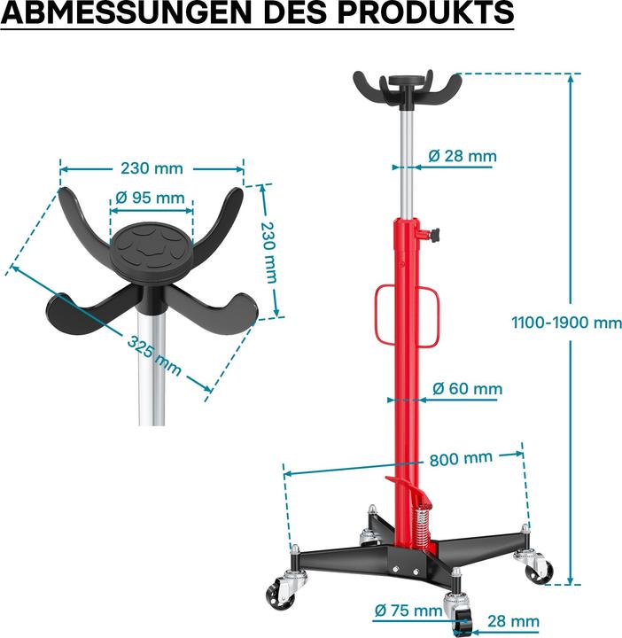 Produktbild Wiltec Getriebeheber