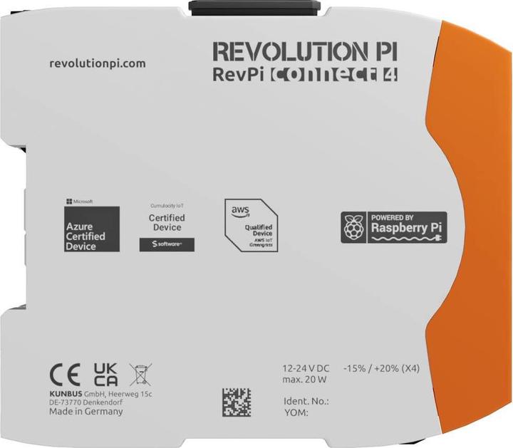Image du produit Kunbus RevolutionPi Connect 4 PR100376 Module d'extension pour API