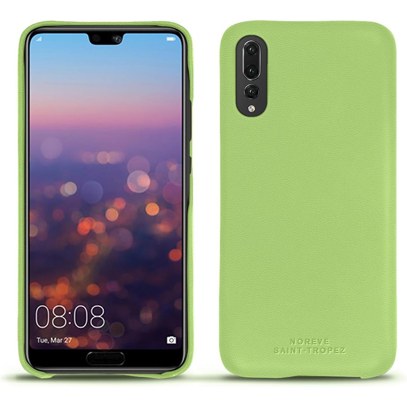 Noreve Lederschutzhülle (Huawei P20 Pro), Smartphone Hülle, Grün