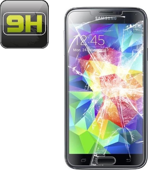 Actual product image Protectorking 1x real tempered 9H armoured glass 3D CLEAR (1 pcs., Samsung Galaxy S5 Mini)