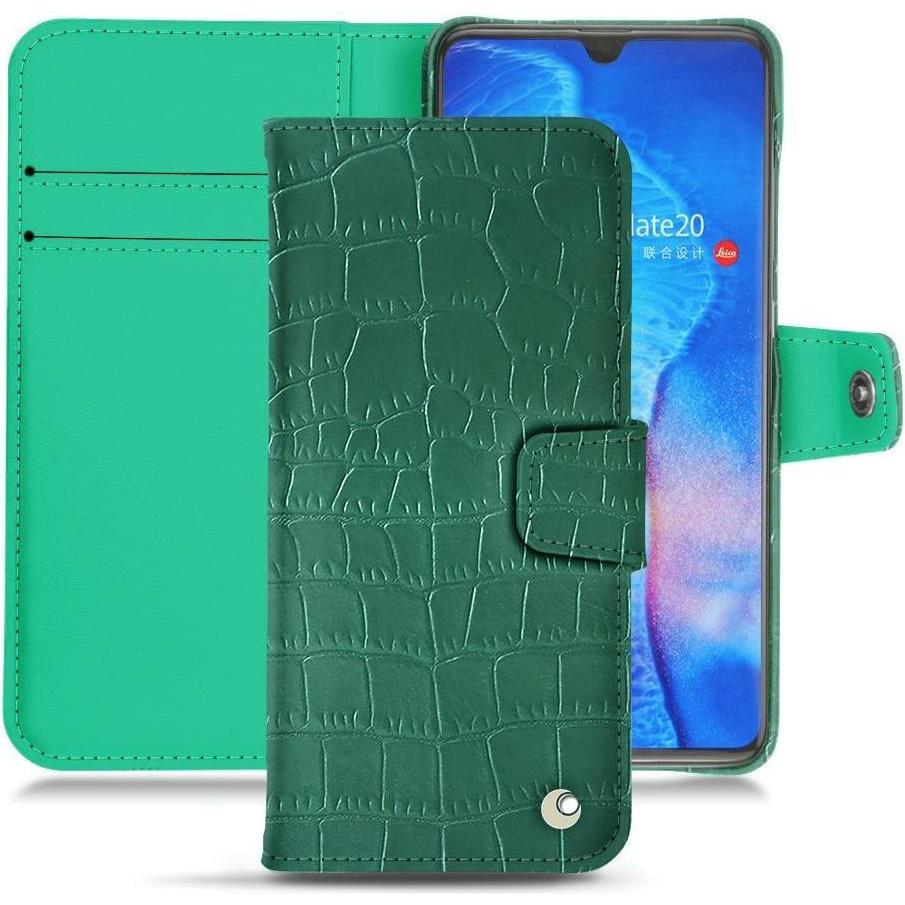 Thumbnail - Noreve Lederschutzhülle Wallet (Huawei Mate 20), Smartphone Hülle, Grün