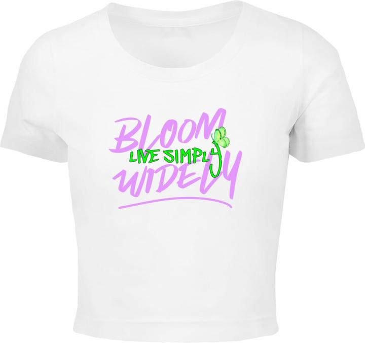 Produktbild Merchcode Ladies Bloom Widely Cropped Tee - 179711 (XS)