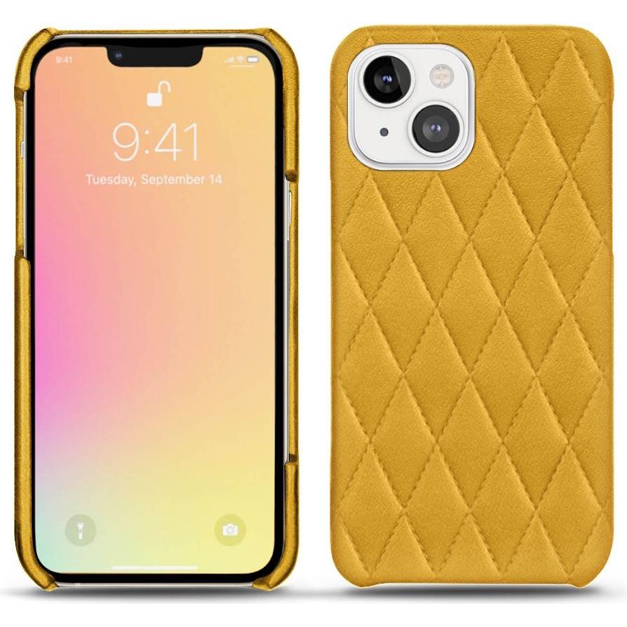 Noreve Lederschutzhülle (Apple iPhone 13 mini), Smartphone Hülle, Orange