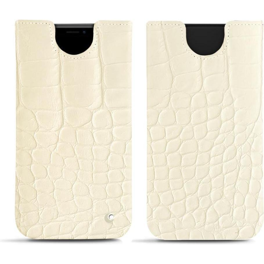 Noreve Lederschutzhülle (Apple iPhone XS Max), Smartphone Hülle, Beige