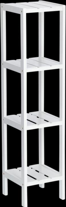 Productafbeelding Zeller Present Staand rek w. 4 planken, MDF, wit (22 x 22 x 92 cm)